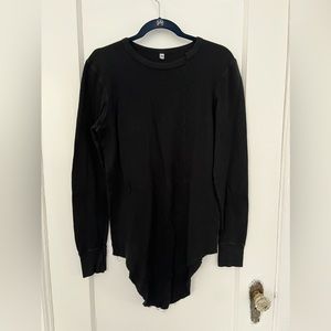 OAK NYC asymmetric, fitted long sleeve knit shirt /sweater - M/L